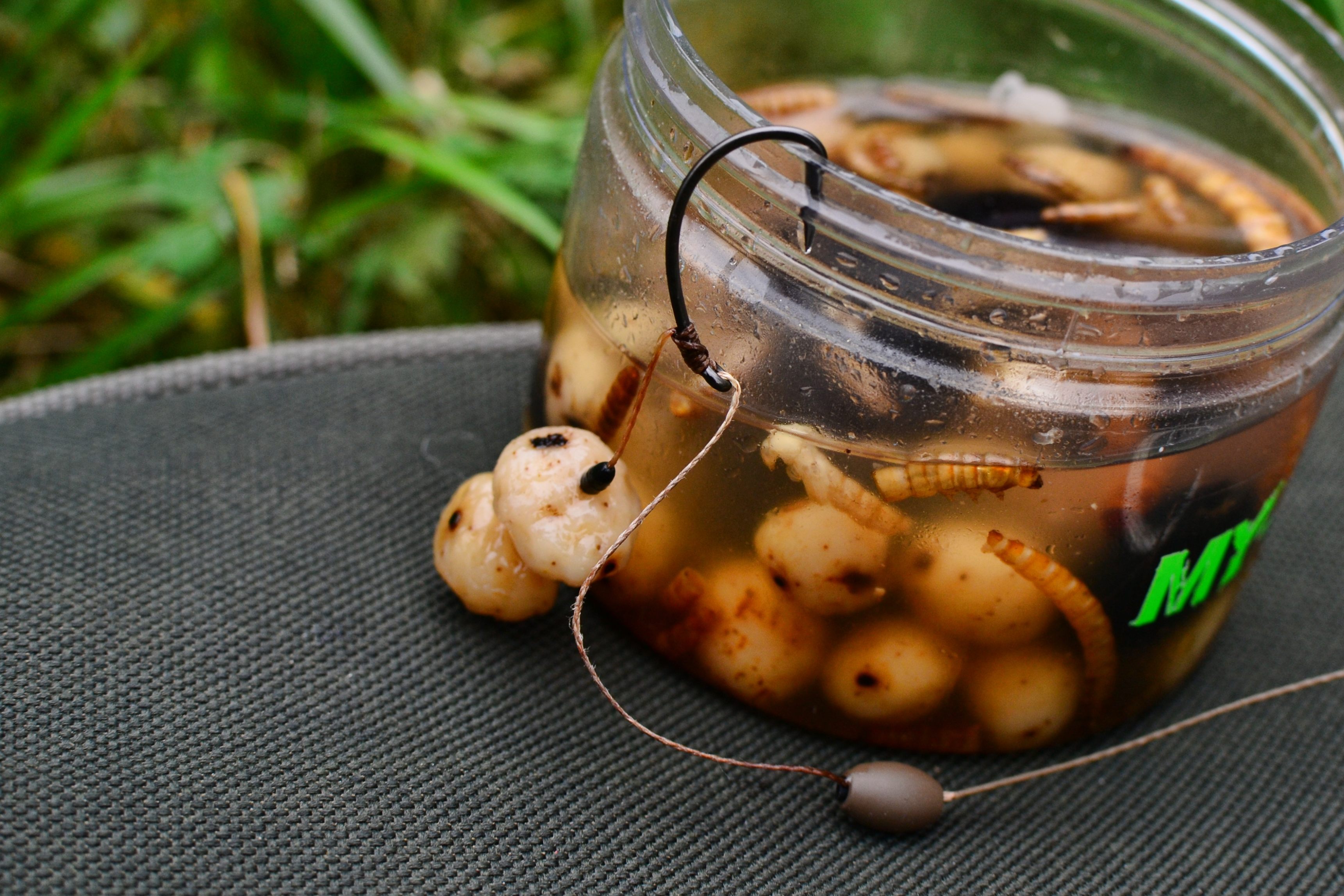 Tigrie orechy My-Baits v náleve s larvami pôsobili naozaj prirodzene