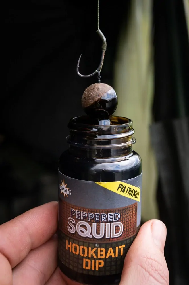Dynamite Baits HOOKBAIT DIP Peppered Squid 100ml