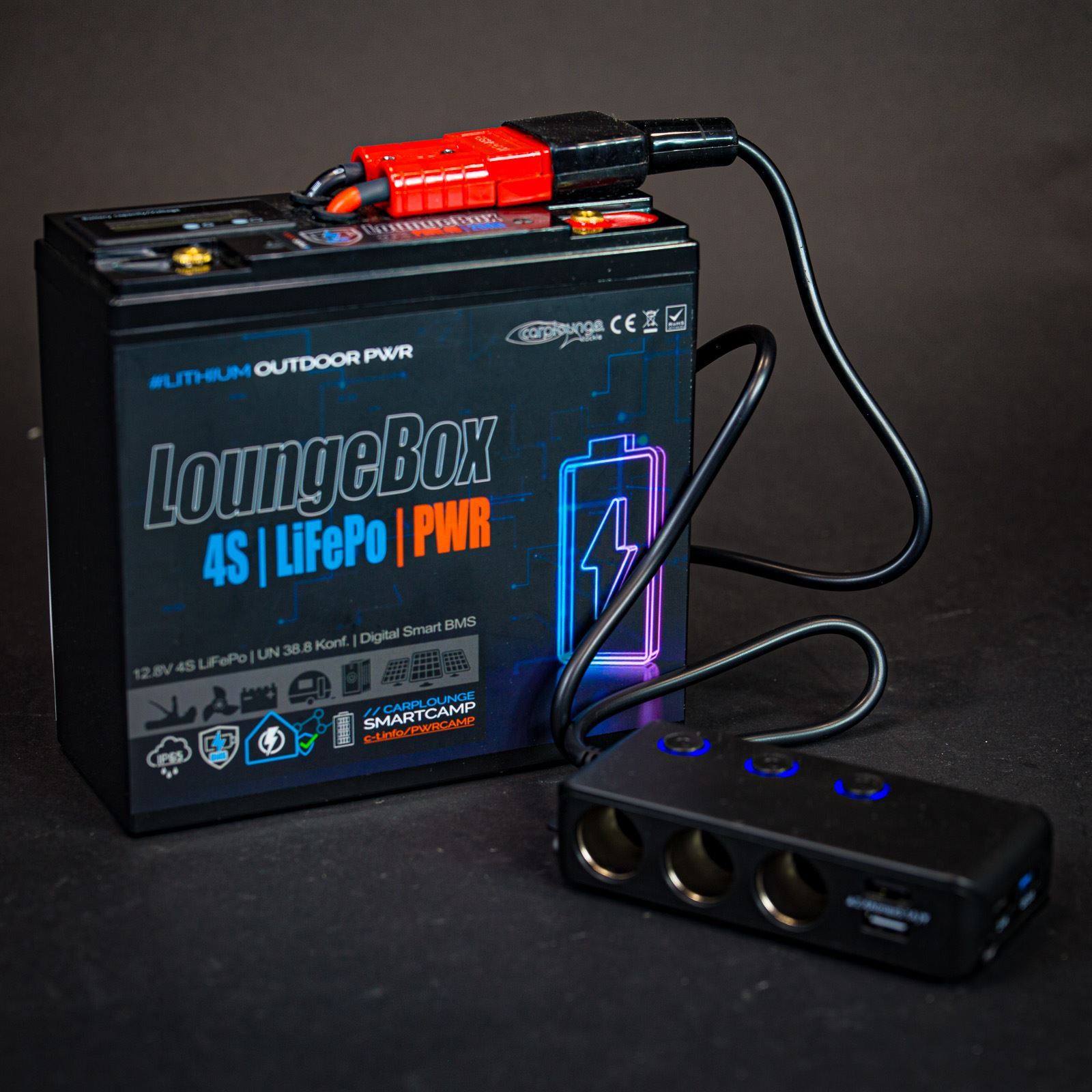 LoungeBox XTRM & PWR Multi-nabíjací adaptér 7-portový 12V USB QC