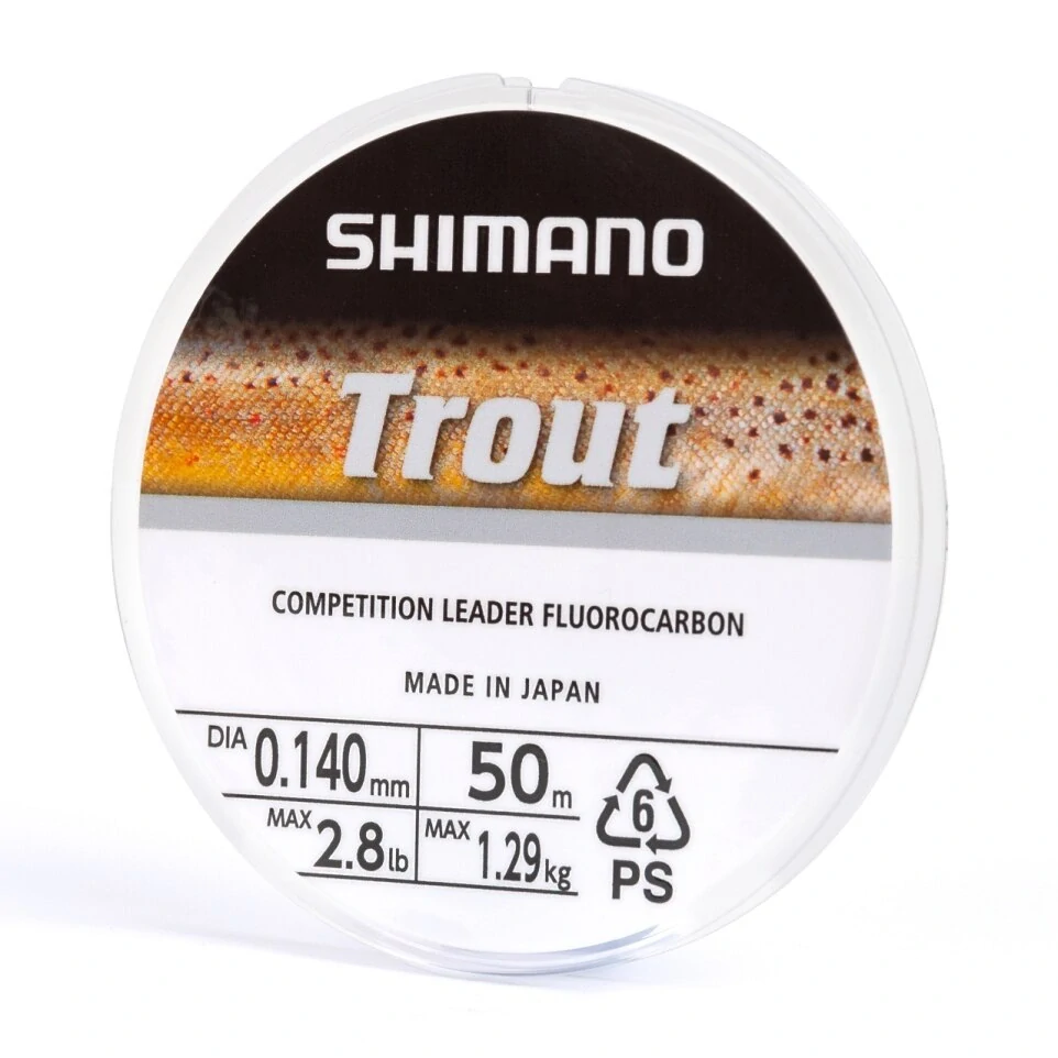 SHIMANO Fluorocarbon Trout Competition Clear 50m