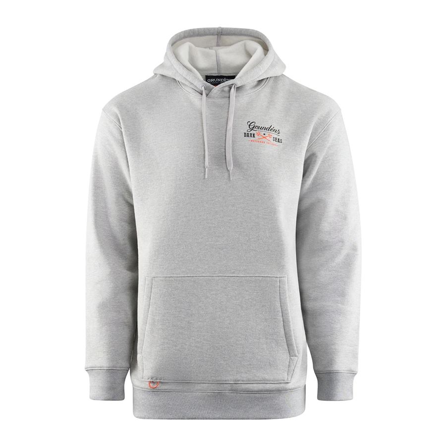 GRUNDÉNS Mikina Dark Seas X Portsmith Hoodie Athletic Heather L
