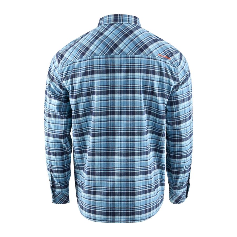 GRUNDÉNS Košeľa Dungeness Seawool Flannel Shirt Captain's Blue XXL
