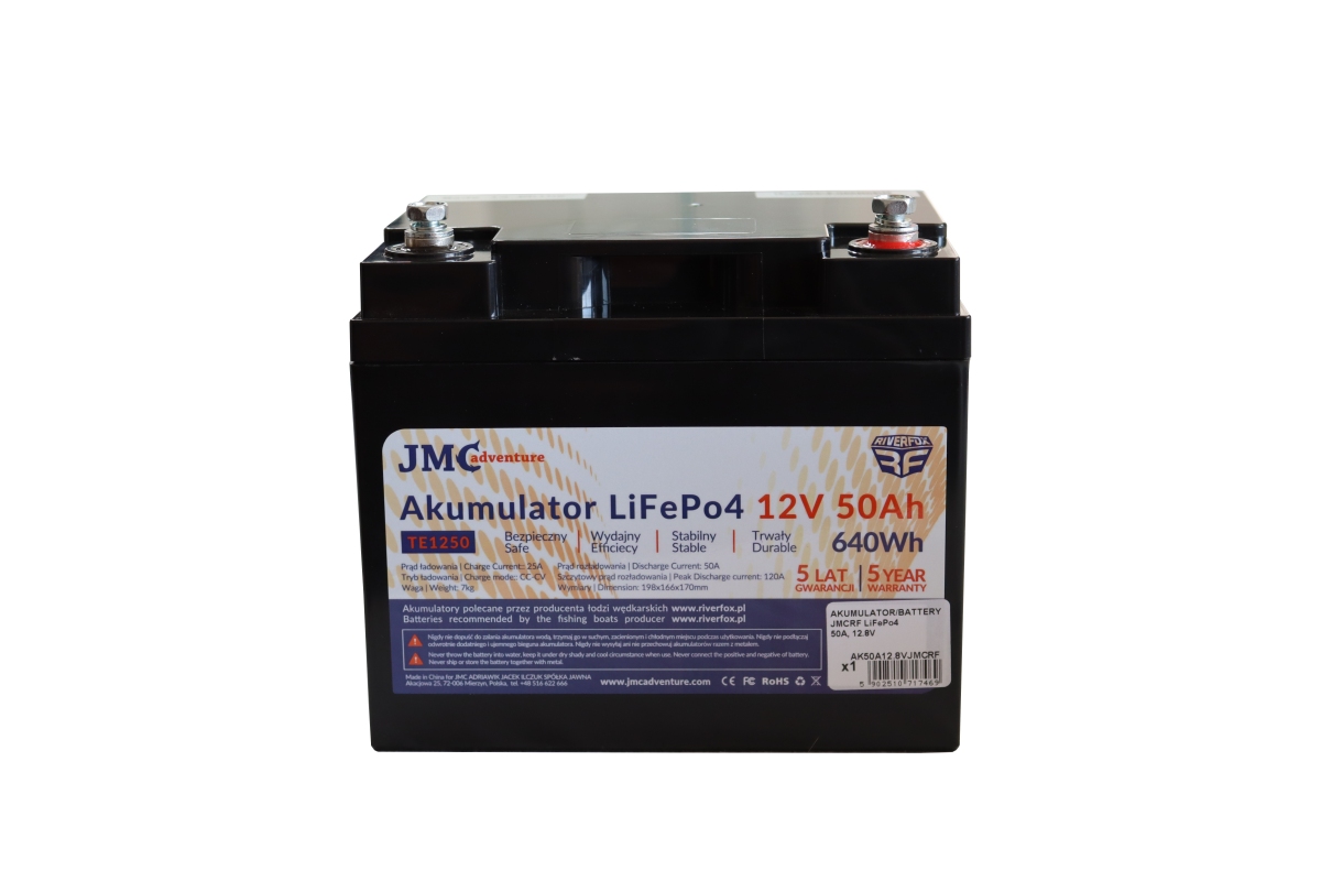 Batéria JMCRF LiFePO4 50Ah 12.8V