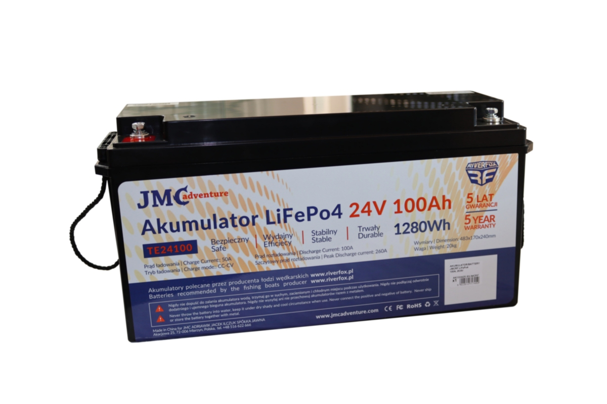 Batéria JMCRF LiFePO4 100Ah, 25.6V
