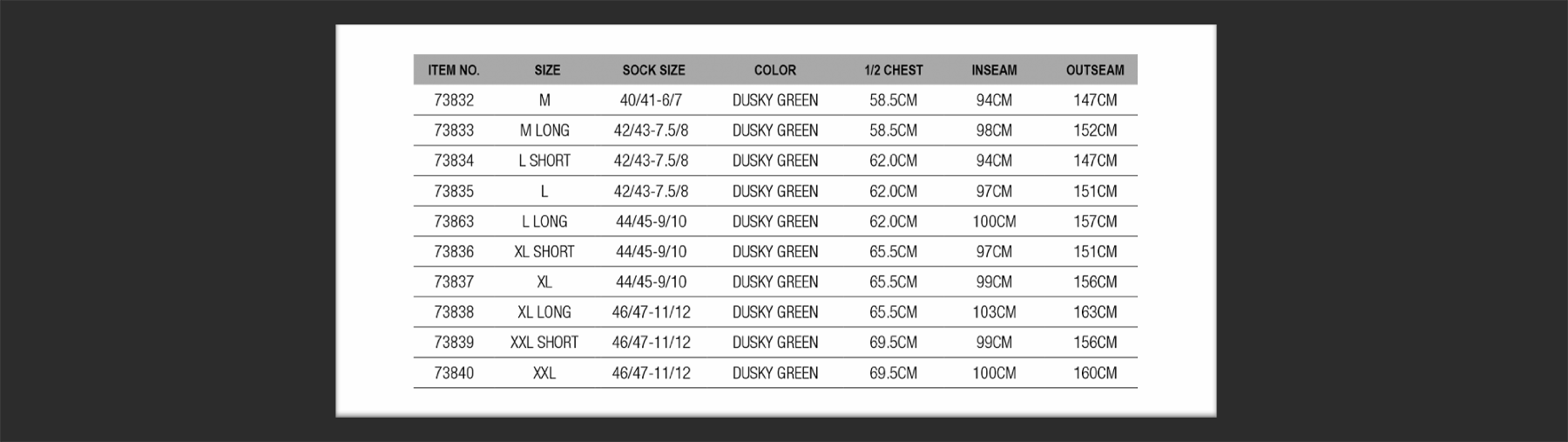 SCIERRA HELMSDALE CHEST STOCKINGFOOT DUSKY GREEN