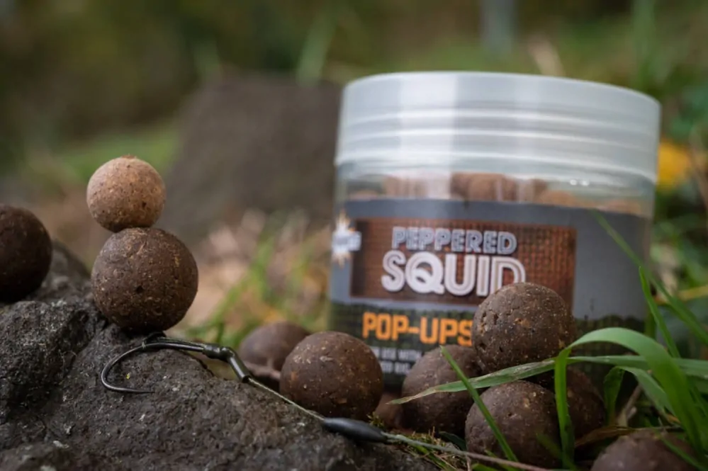 Dynamite Baits Pop-Ups 15mm Peppered Squid