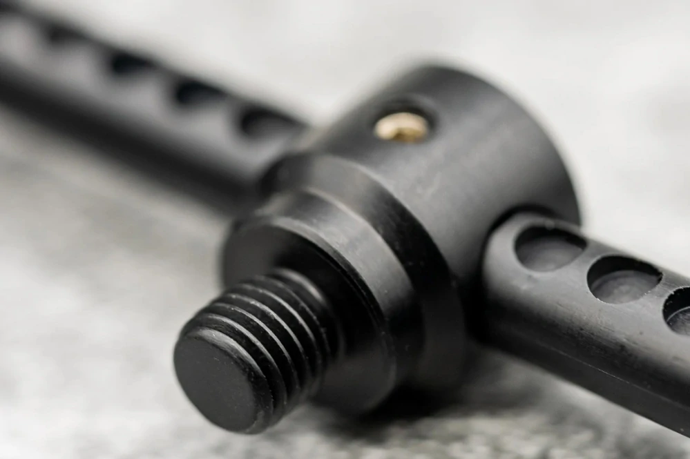 One More Cast Hrazda Elbowz Black Anodised Aluminium (Pair) 2rod Std (8" a 7")