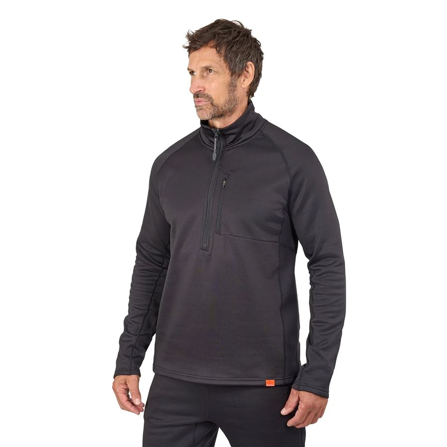 GRUNDÉNS Termo Bunda Thermal 1/2 Zip Black L