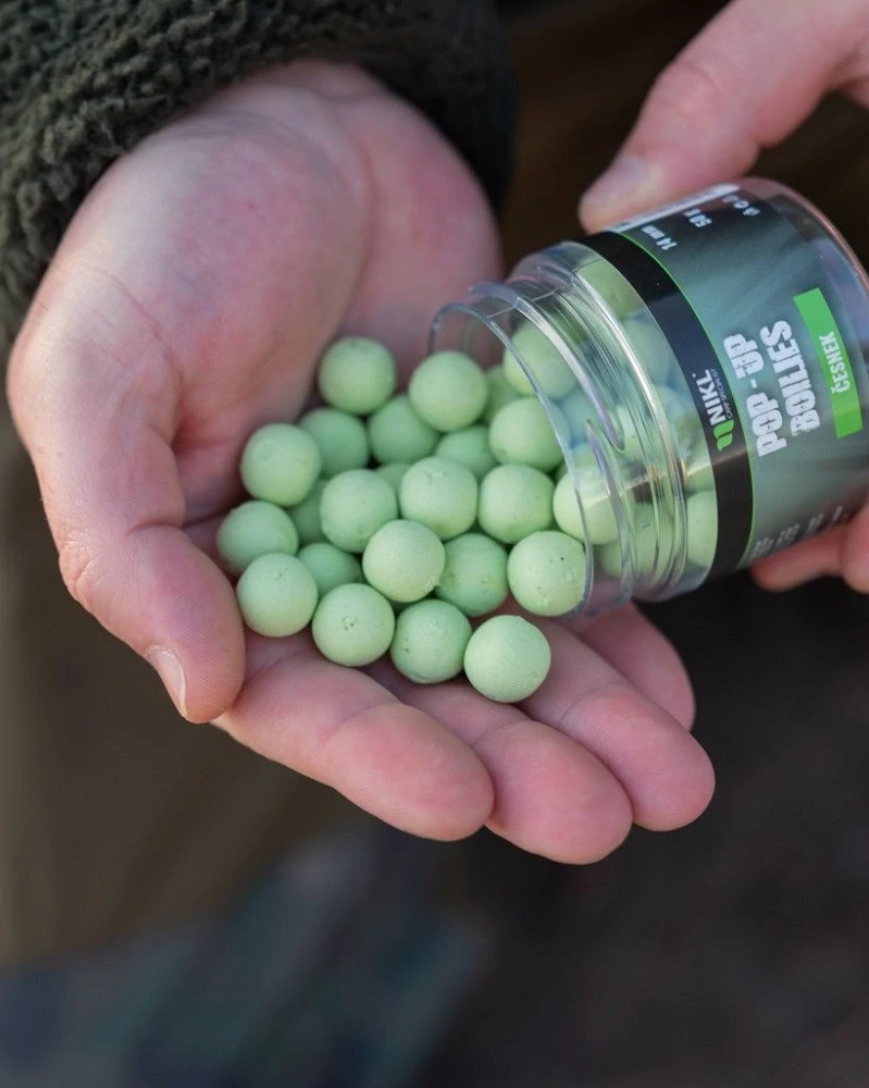 Nikl Plávajúce boilies Cesnak - Zelená 10mm, 20g