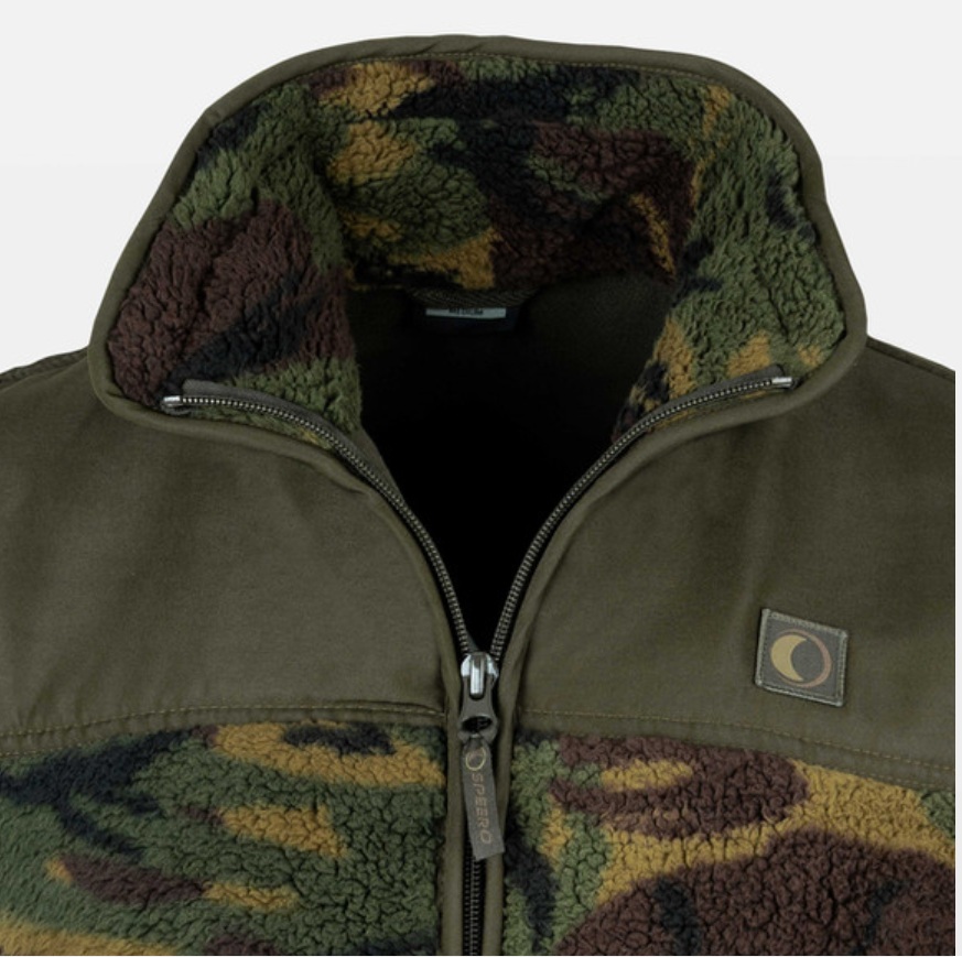 Speero Tackle Sherpa Fleece Gilet DPM CAMO