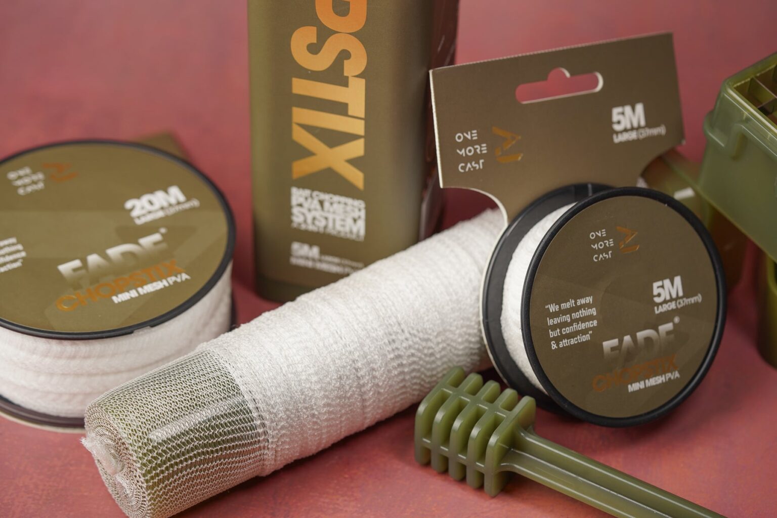 ONE MORE CAST PVA Chopstix Refill 5m/37mm - Náhradná PVA pančucha – Obrázok 5