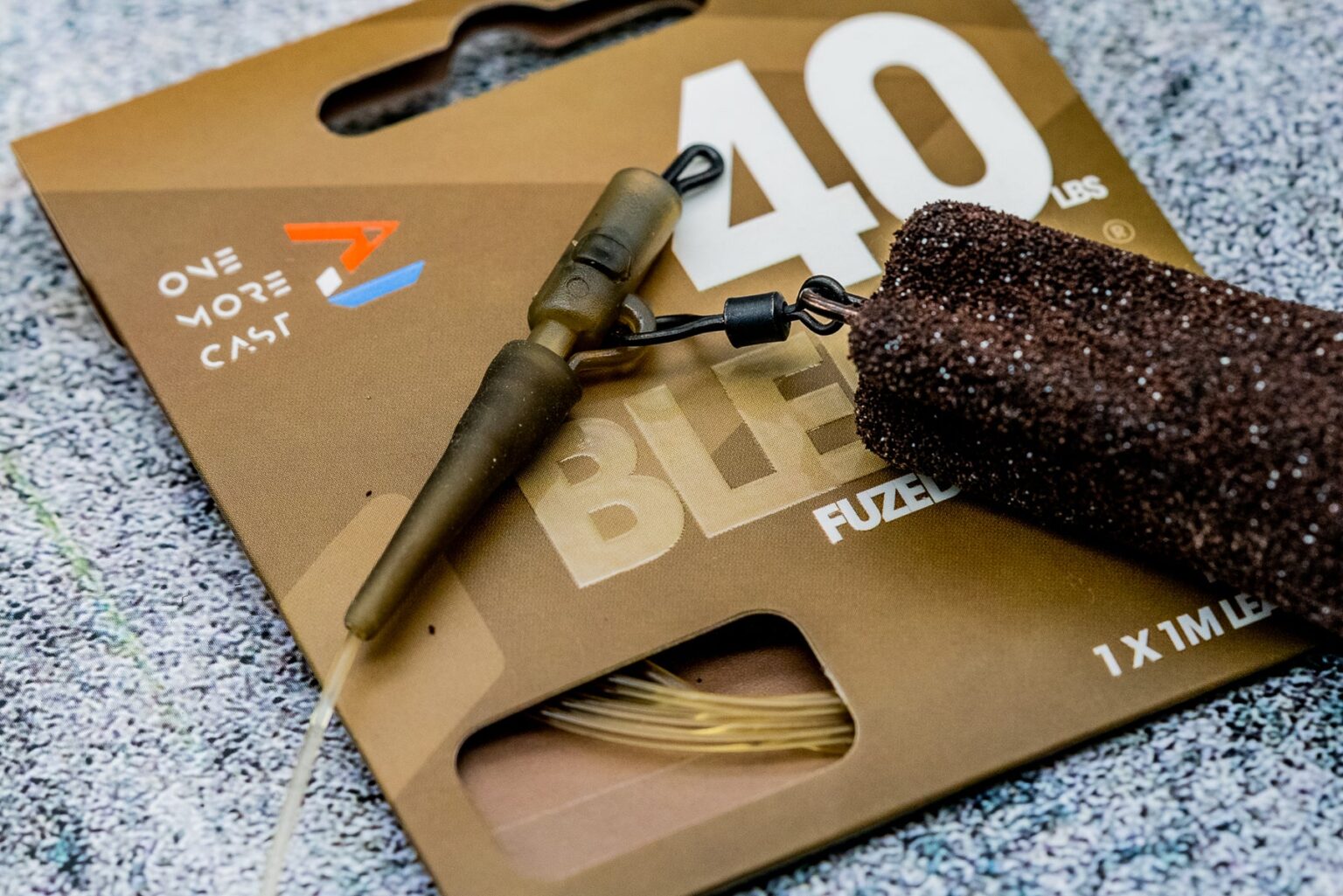ONE MORE CAST BLEND FUSED QC LEADER 40LBS/1m - Šokový naväzec – Obrázok 3