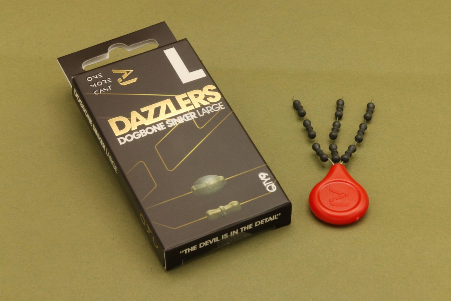 ONE MORE CAST DAZZLERS DOG BONE SINKERS - Závažie na naväzec – Obrázok 5