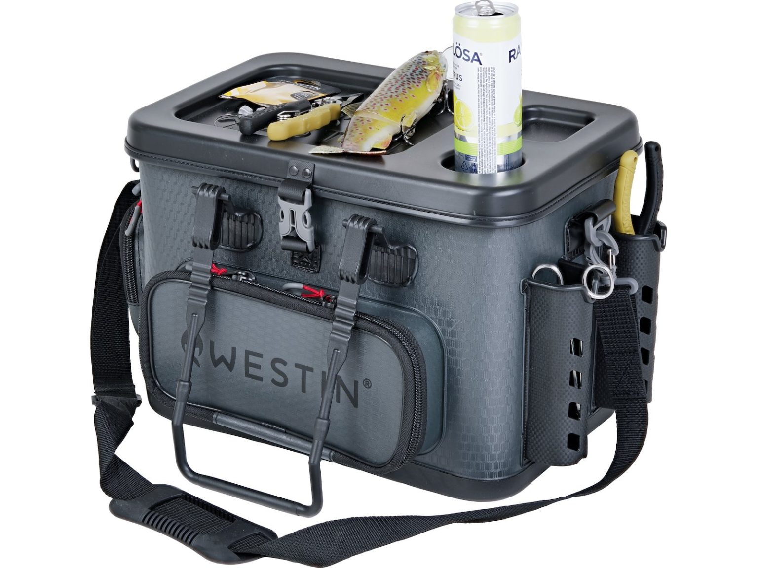 Westin W4 SAFEGUARD TACKLE BAG Titanium Black M – Obrázok 4