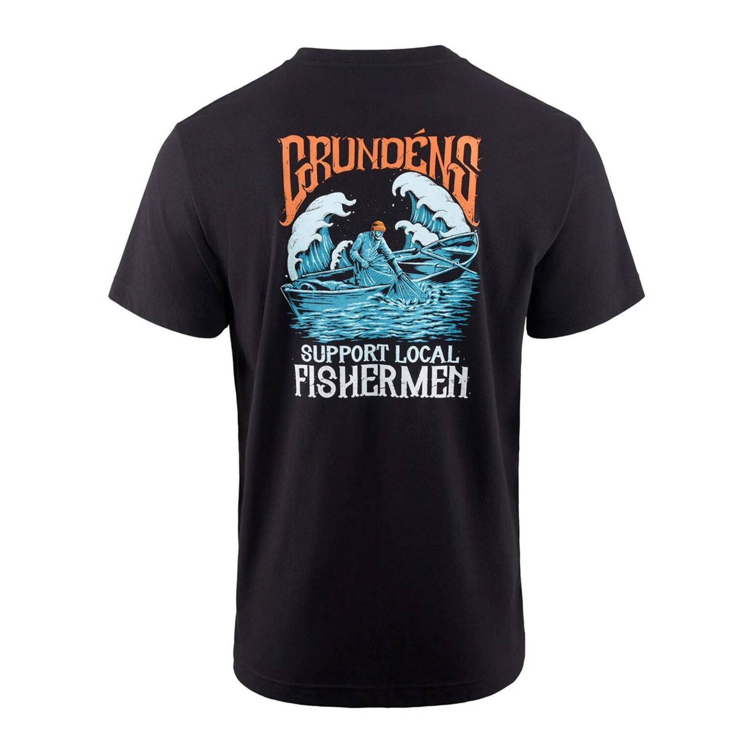 Support Fishermen SS T-Shirt Black