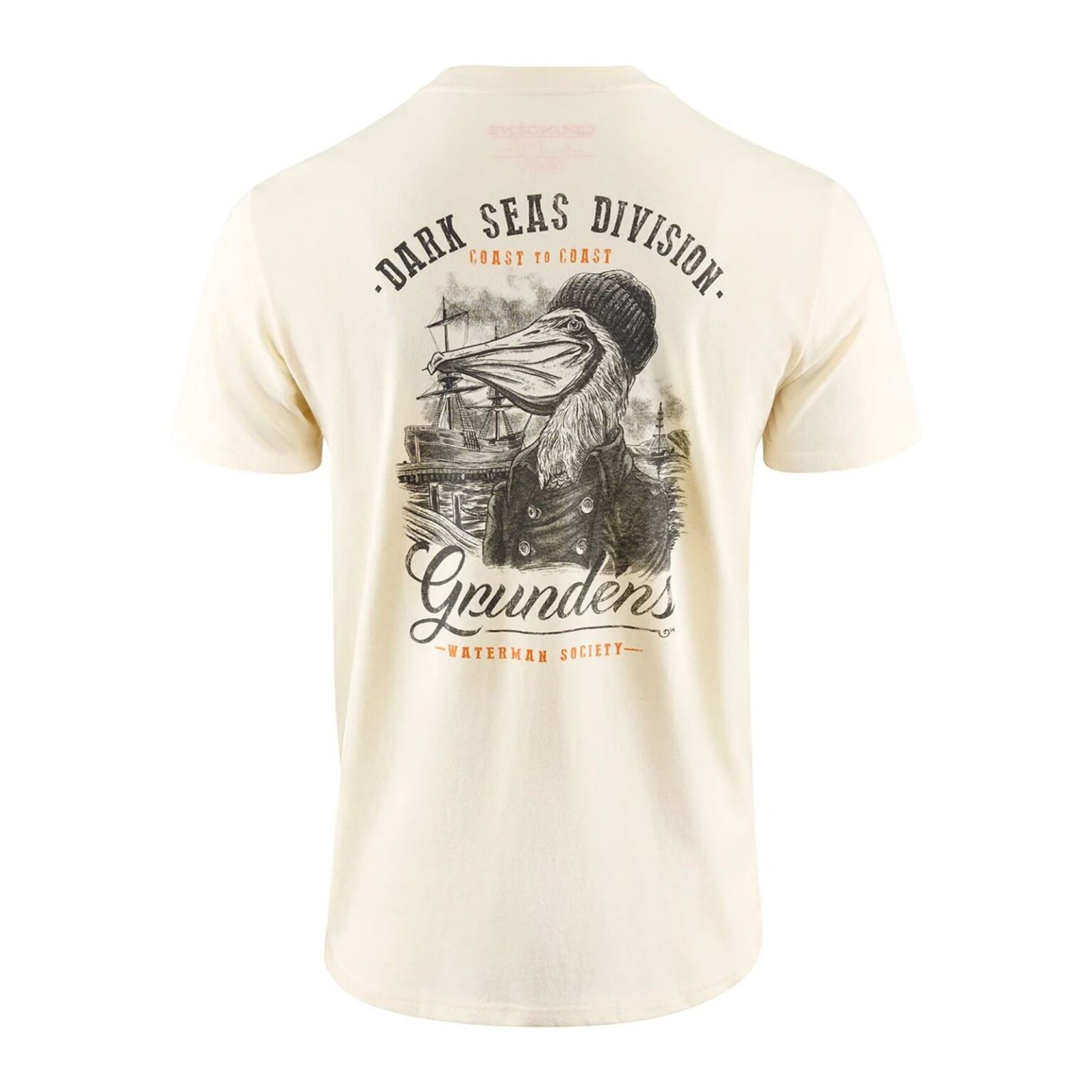 Dark Seas X Grundens Portsmith SS T-Shirt Natural