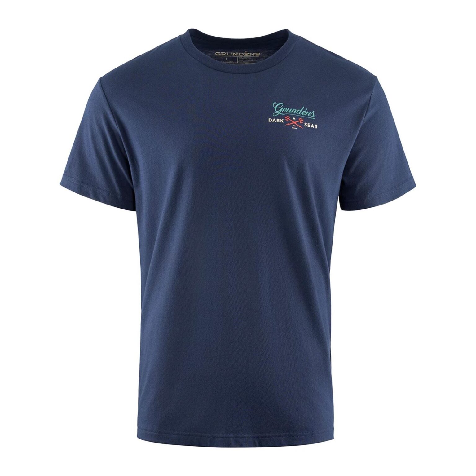 Dark Seas X Grundens Watchman SS T-Shirt Dark Navy – Obrázok 2