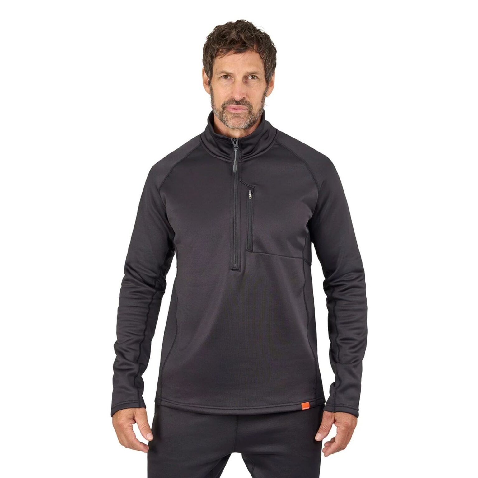 Grundies Thermal 1/2 Zip Black – Obrázok 2