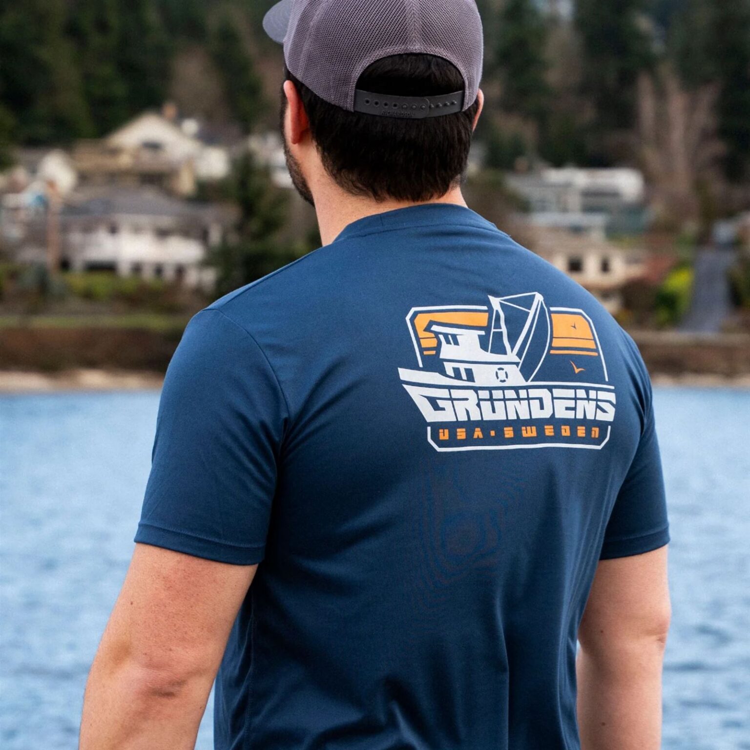 Commercial Boat SS Tech Tee Blue Abyss – Obrázok 3