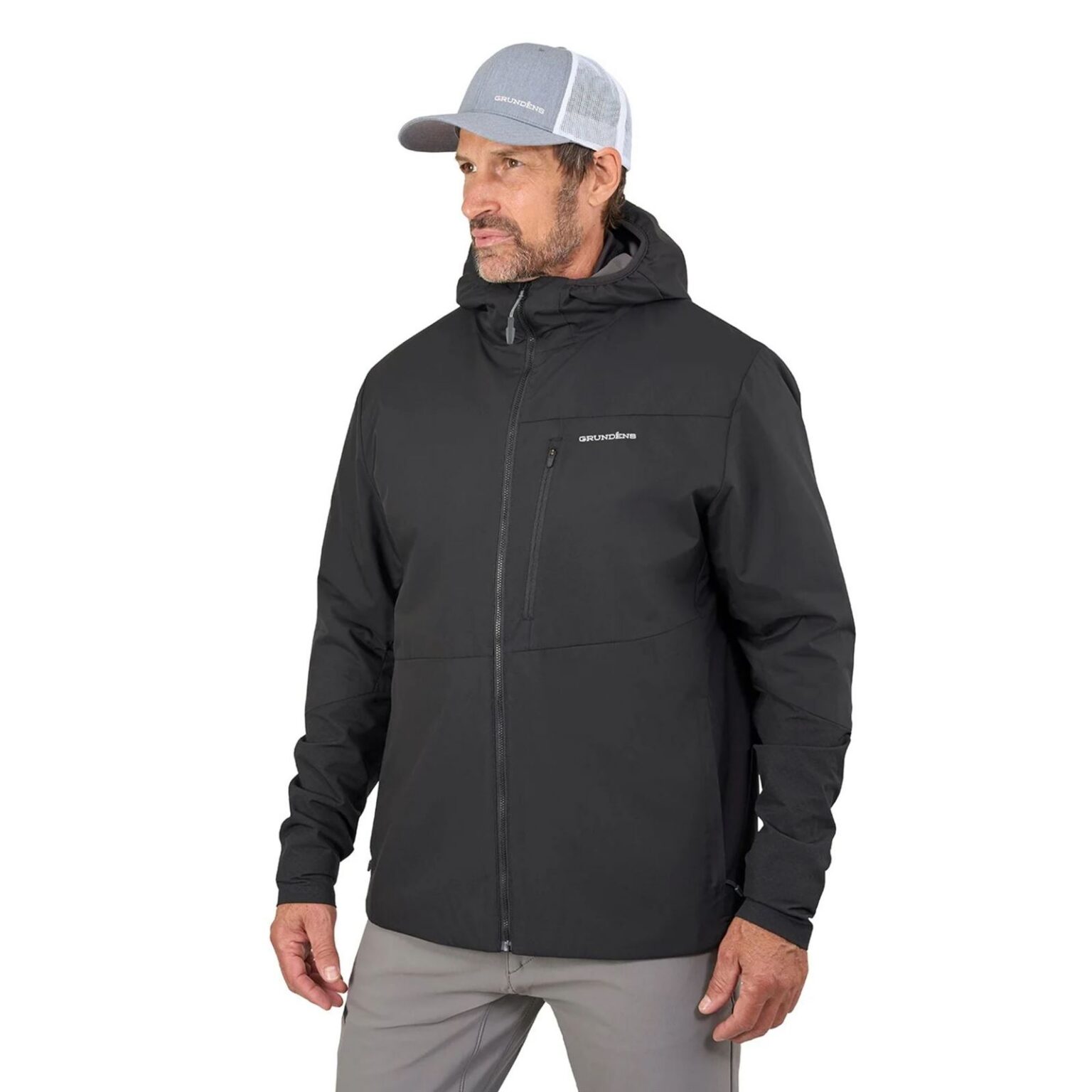 Turbulence Hybrid Hoodie Black – Obrázok 3
