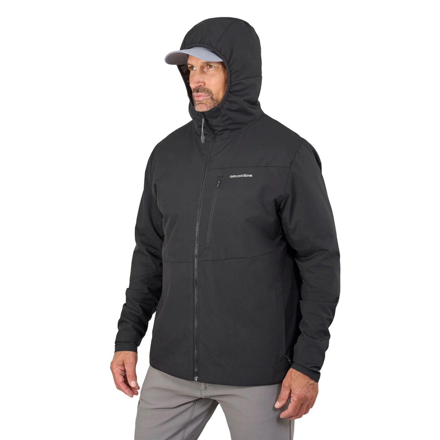 Turbulence Hybrid Hoodie Black – Obrázok 4