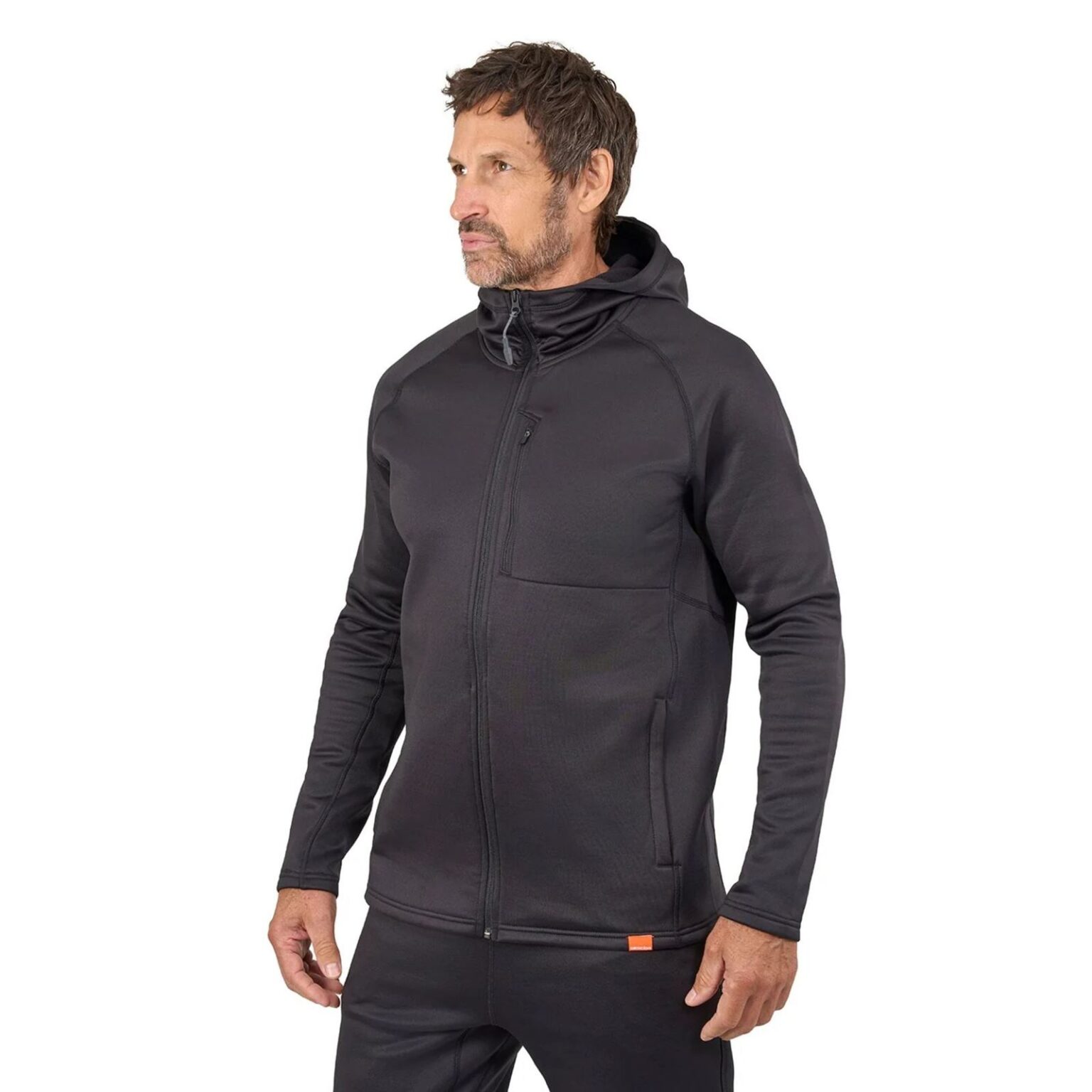 Grundies Thermal FZ Hoodie Black – Obrázok 3