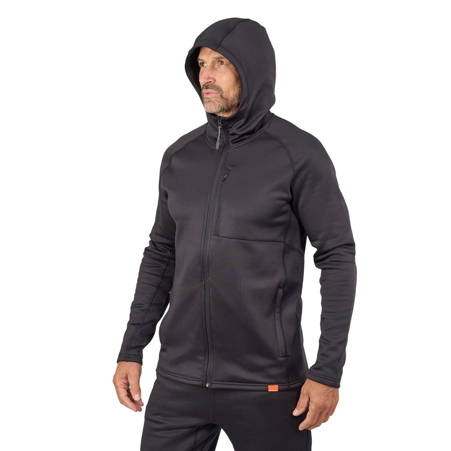 Grundies Thermal FZ Hoodie Black – Obrázok 5