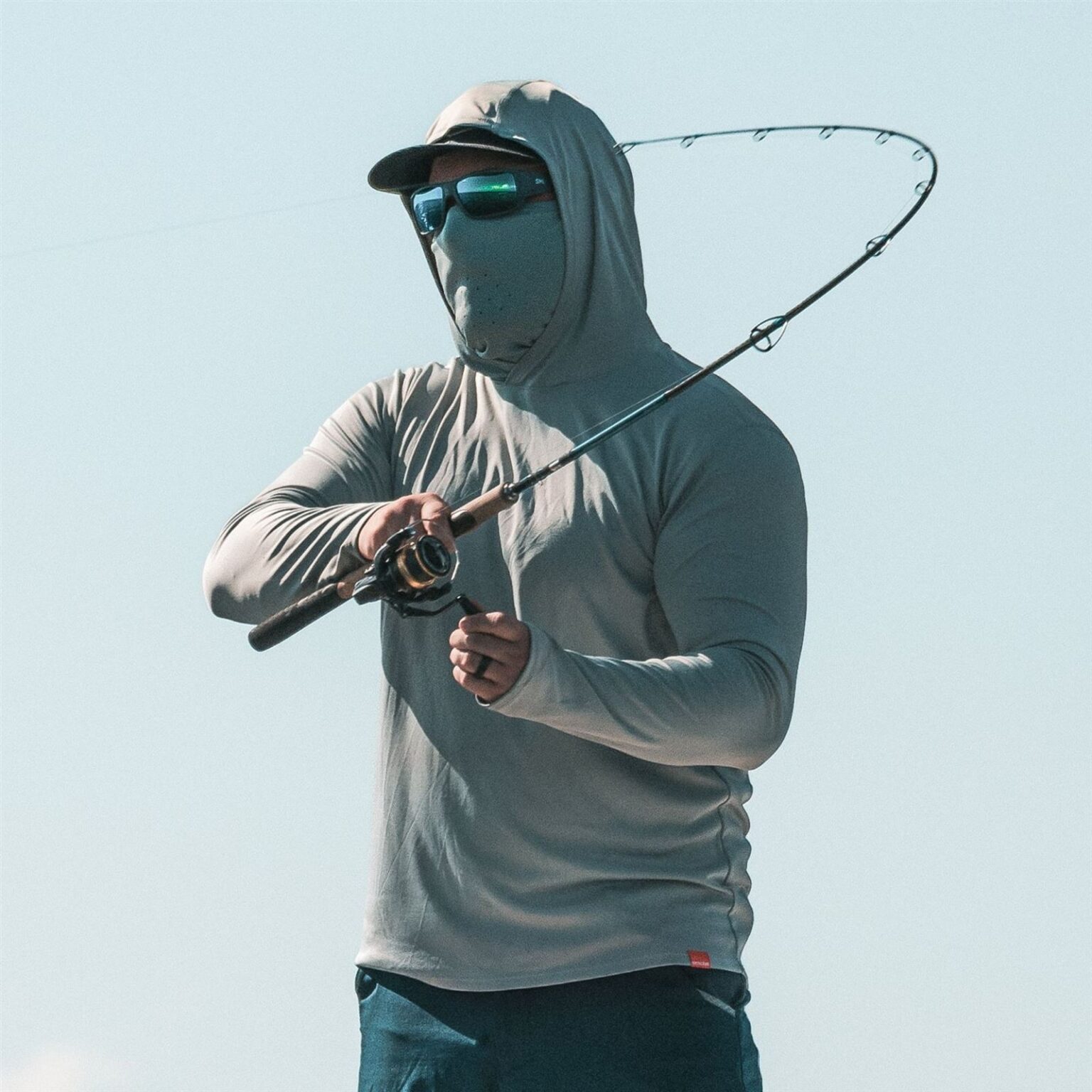 Tough Sun Masked Hoodie Iceberg – Obrázok 8